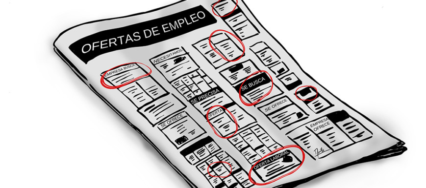 Ilustración sobre el paro