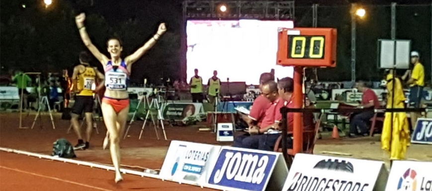 Ana Lozano, campeona de España de 5.000 ml. (foto de la RFEA subida de @analoCL