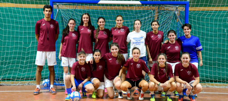 Las chicas cadetes y sénior del CD Maristas Toledo