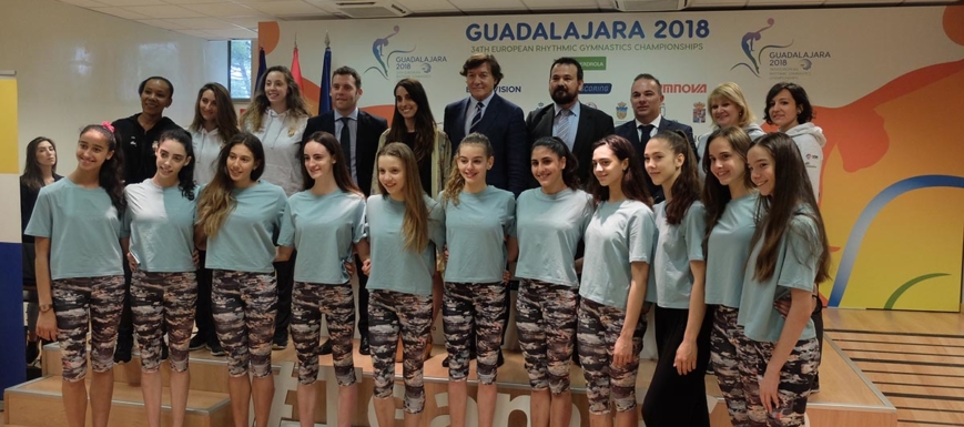 Detalle de la presentación del Europeo de gimnasia rítmica que acoge Guadalajara