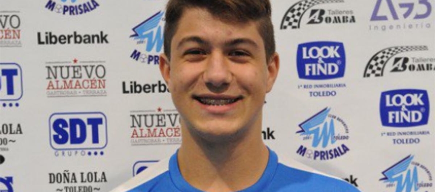Pablo Cendán, en la Selección Española Sub 17