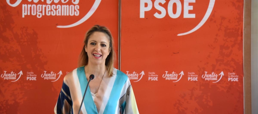 Cristina Maestre, durante su intervención en el Comité Ejecutivo del PSOE de CLM