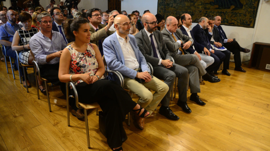 Asistentes a la presentación del Acuerdo para la Prevención de Riesgos Laborales