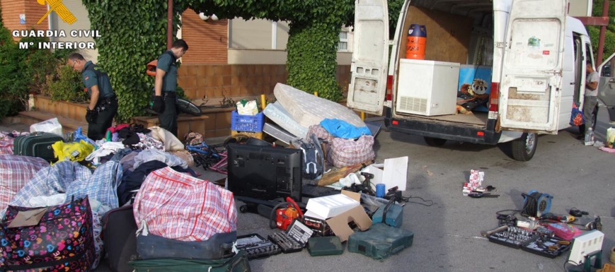 Material robado intervenido al grupo supuestamente criminal de los siete vecinos de Albacete