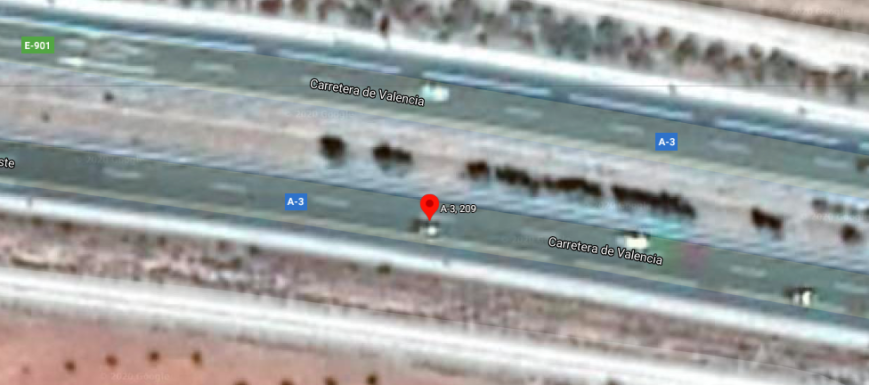 Accidente en la A3, en El Peral