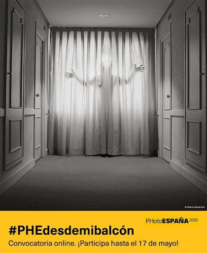Cartel #PHEdesdemibalcon de PhotoEspaña 2020